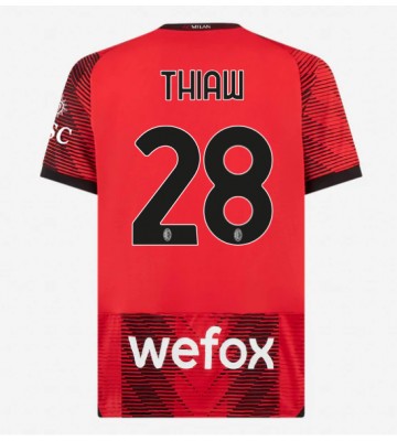 AC Milan Malick Thiaw #28 Hjemmebanetrøje 2023-24 Kort ærmer